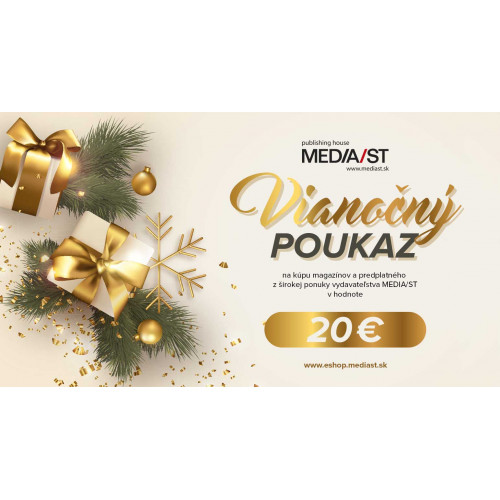 Vianočný poukaz - na nákup magazínov a predplatného v hodnote 20€
