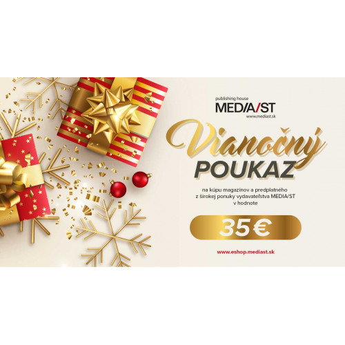 Vianočný poukaz - na nákup magazínov a predplatného v hodnote 35€