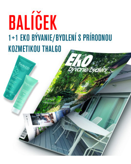 EKO BÝVANIE/BYDLENÍ 2025 + 1 PREDOŠLÉ VYDANIE podľa Vášho výberu + darček prírodná kozmetika!