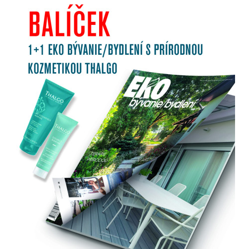 EKO BÝVANIE/BYDLENÍ 2025 + 1 PREDOŠLÉ VYDANIE podľa Vášho výberu + darček prírodná kozmetika!